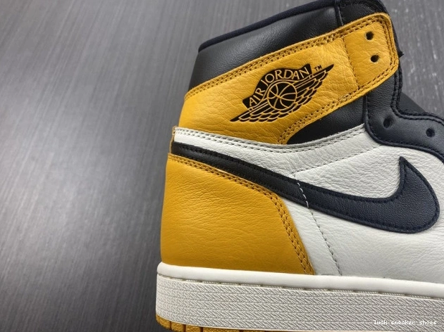 Cheap LUCY Jordan 555088-711 OG Toe Yellow High 1 Air 0630